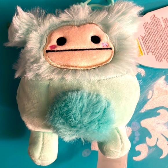 Squishmallows Other - Squishmallows Joelle the Bigfoot / Yeti 3.5” Clip Rare NWT
